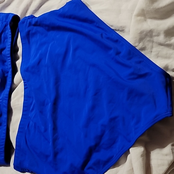 NWT Plus Size Retro Vintage Pin Up High Waisted Ruched twist Front Bikini Swim - Picture 11 of 14